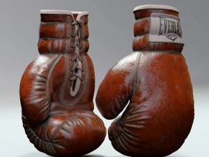 everlast realistic boxing gloves 3D Model