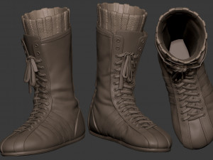 everlast realistic boxing shoes low-poly 3D Model