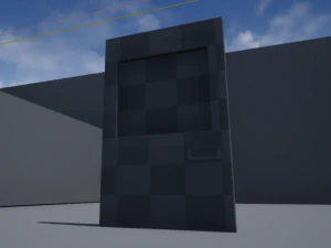 abandoned iron door 3D Model