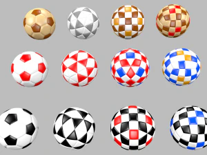 bola sepak bola Model 3D