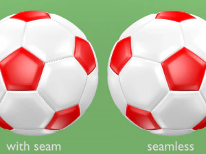 soccer football balls flags of europe 3D Model