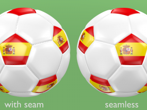 soccer football balls flags of europe 3D 模型