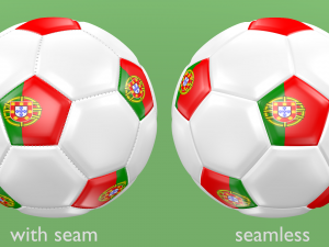 soccer football balls flags of europe 3D 模型