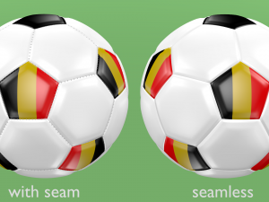 soccer football balls flags of europe 3D 模型