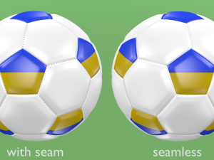 soccer football balls flags of europe 3D 模型