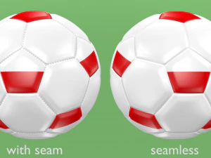 soccer football balls flags of europe 3D Model