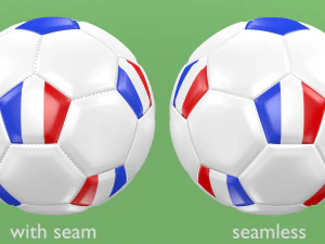 soccer football balls flags of europe 3D Model