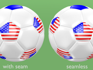 soccer football balls flags of the world except europe Modelo 3D