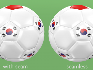 soccer football balls flags of the world except europe Modelo 3D