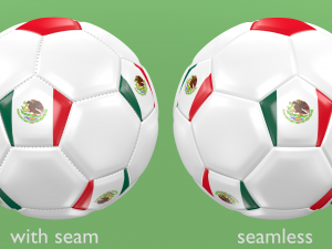 soccer football balls flags of the world except europe Modelo 3D