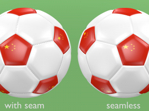 soccer football balls flags of the world except europe Modelo 3D