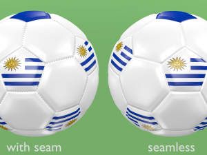 soccer football balls flags of the world except europe Modelo 3D