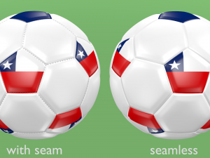 soccer football balls flags of the world except europe Modelo 3D