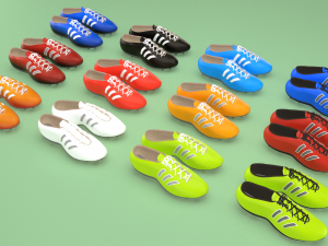 football soccer boots footwear shoes 3D Model
