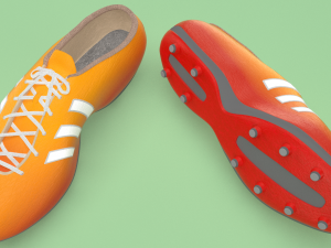 football soccer boots footwear shoes Modelo 3D