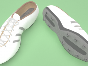 football soccer boots footwear shoes Modelo 3D
