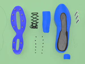football soccer boots footwear shoes 3D Model