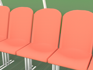 football soccer field markup gates shelters for the bench chairs billboard Modelo 3D