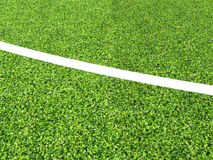 football soccer field markup gates shelters for the bench chairs billboard Modelo 3D