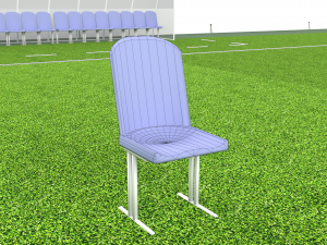 football soccer field markup gates shelters for the bench chairs billboard Modelo 3D