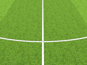 football soccer field markup gates shelters for the bench chairs billboard Modelo 3D