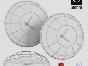 umbra cage wall clock 3D Model