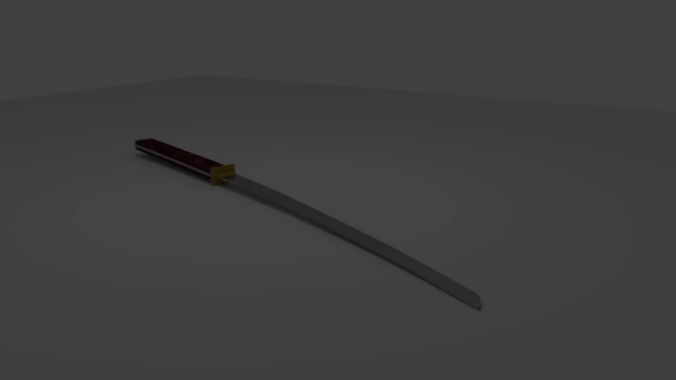 katana 3D Model .c4d .max .obj .3ds .fbx .stl .blend 