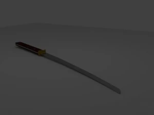 katana Modello 3D