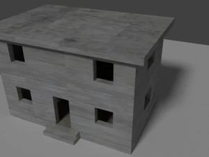 concrete building 3D Model