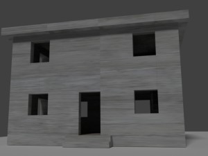 concrete building 3D 모델