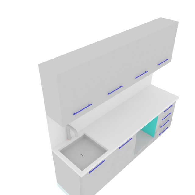 kitchen 3D 模型 .c4d .max .obj .3ds .fbx .stl .blend 