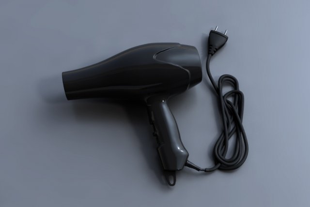 dryer hair 3d 3D-Modell .c4d .max .obj .3ds .fbx .stl .blend 