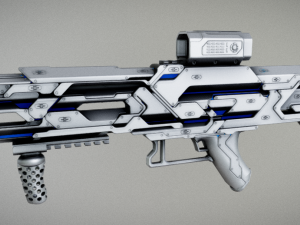 sci-fi rifle Modello 3D