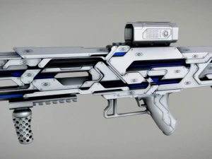 科幻步枪 3D 模型