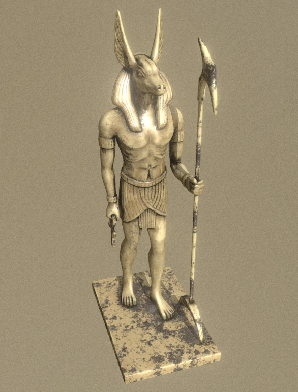 anubis 3D Model .c4d .max .obj .3ds .fbx .stl .blend 