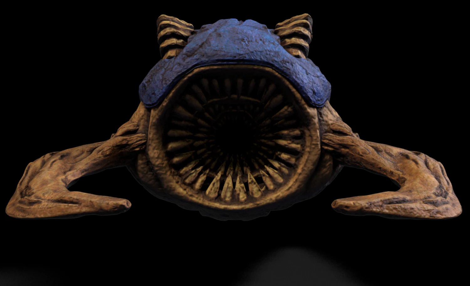 地下幼虫 3D 模型 .c4d .max .obj .3ds .fbx .stl .blend 