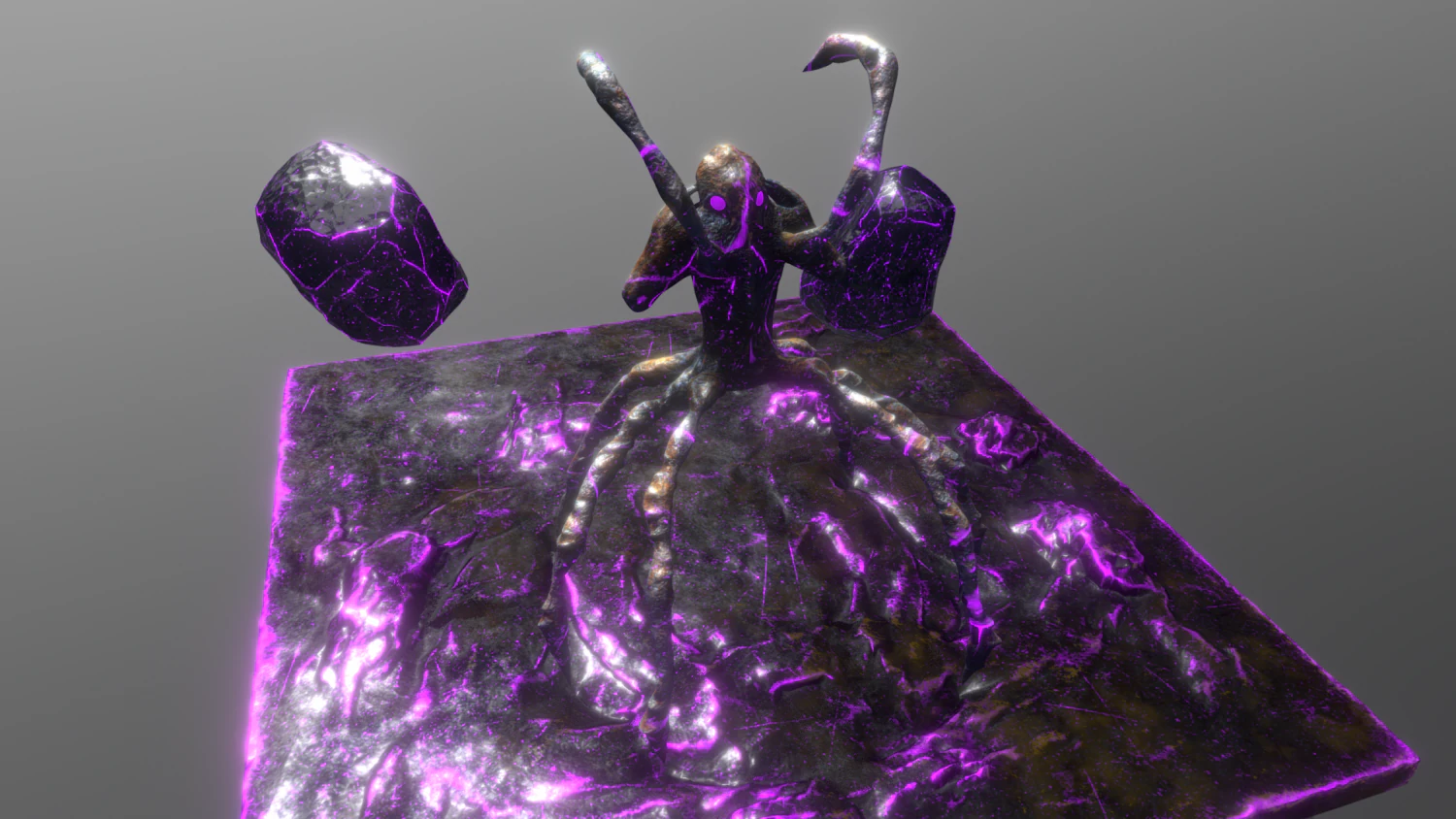 six legged spider 3D Model .c4d .max .obj .3ds .fbx .stl .blend 