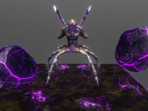 six legged spider 3D Model