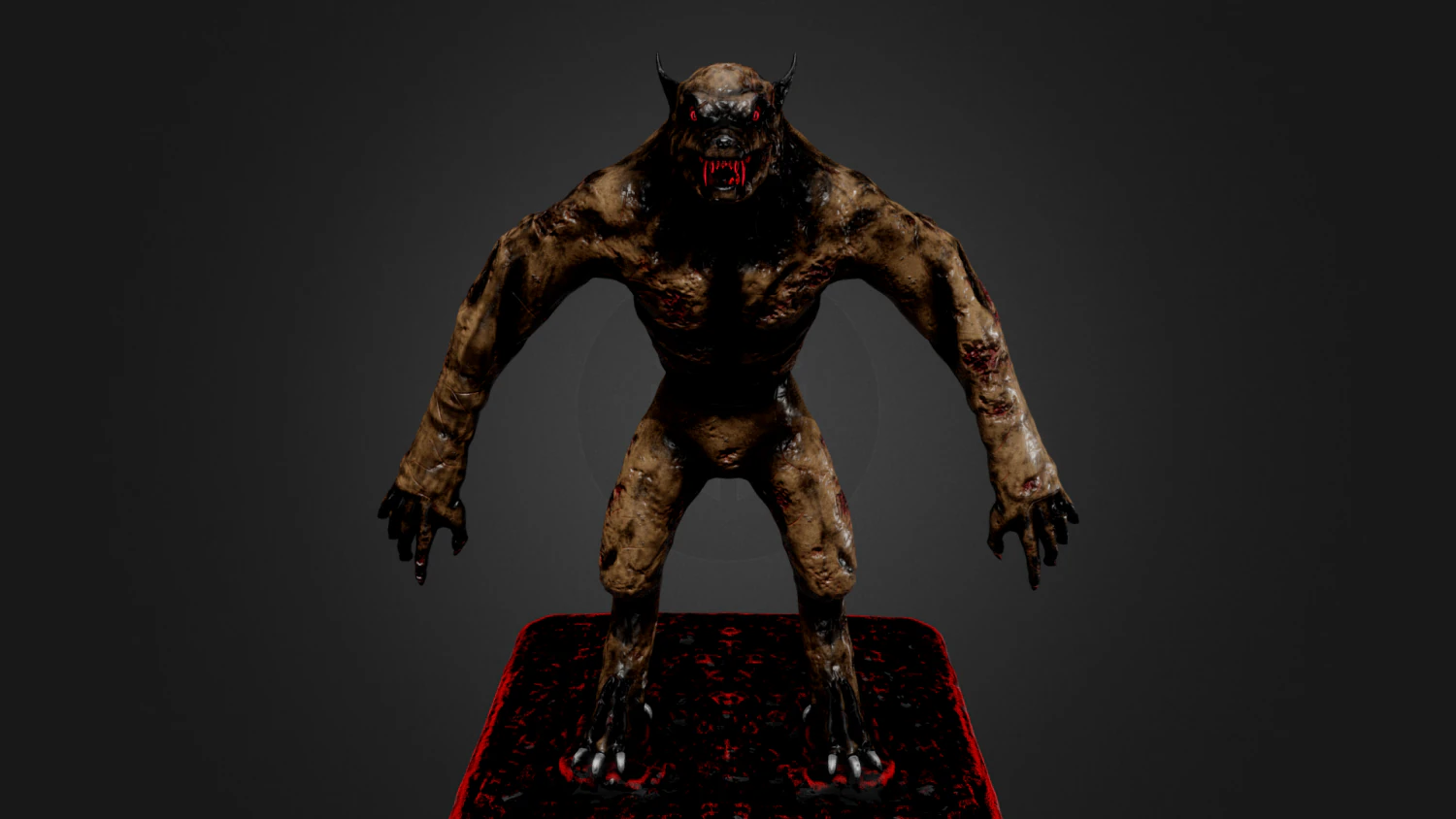 werewolf 3D Model .c4d .max .obj .3ds .fbx .stl .blend