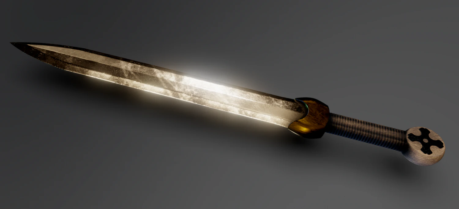 gladius sword 3D Model .c4d .max .obj .3ds .fbx .stl .blend