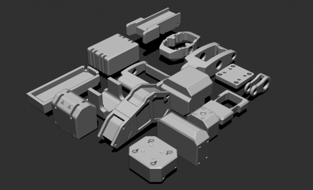basic kit-bash vol1 3D Model .c4d .max .obj .3ds .fbx .stl .blend 