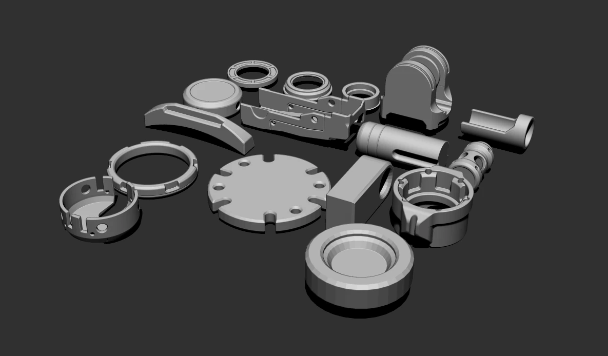 basic kit-bash vol3 3D Model .c4d .max .obj .3ds .fbx .stl .blend 