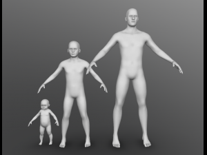 simple human pack 3D मॉडल