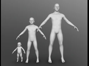 manada humana simple Modelo 3D