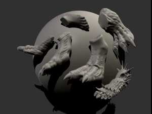 pés imm pack Modelo 3D