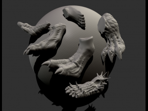 feet imm pack 3D 模型