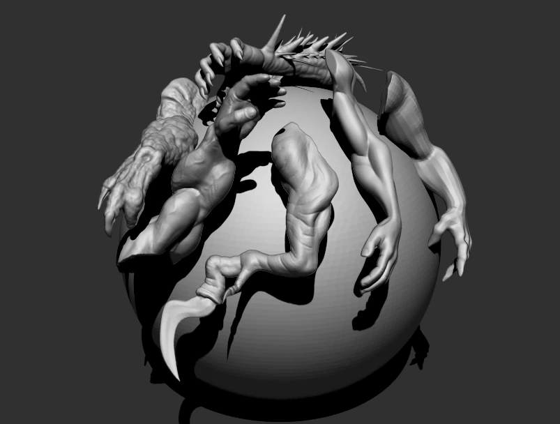 arms imm pack 3D Model .c4d .max .obj .3ds .fbx .stl .blend