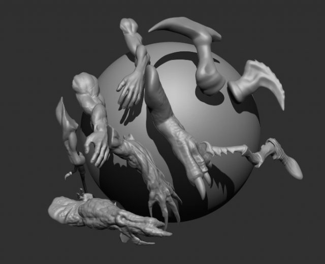 imm arms 3D Model .c4d .max .obj .3ds .fbx .stl .blend 