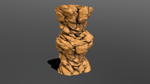 cliff rock stylized 3D 모델 .c4d .max .obj .3ds .fbx .stl .blend 