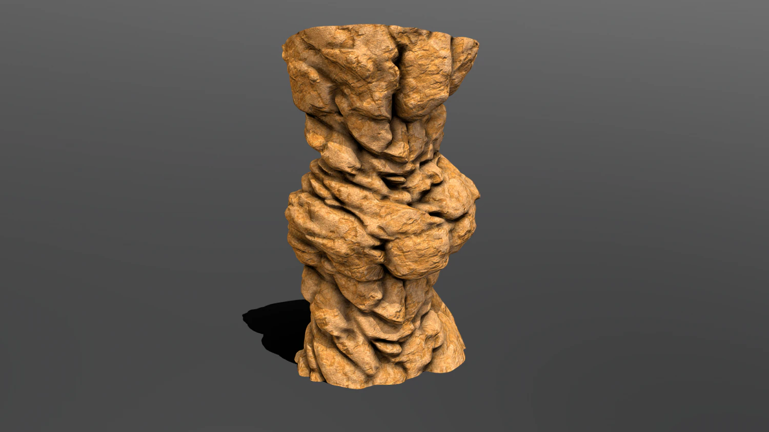 cliff rock stylized 3D Model .c4d .max .obj .3ds .fbx .stl .blend